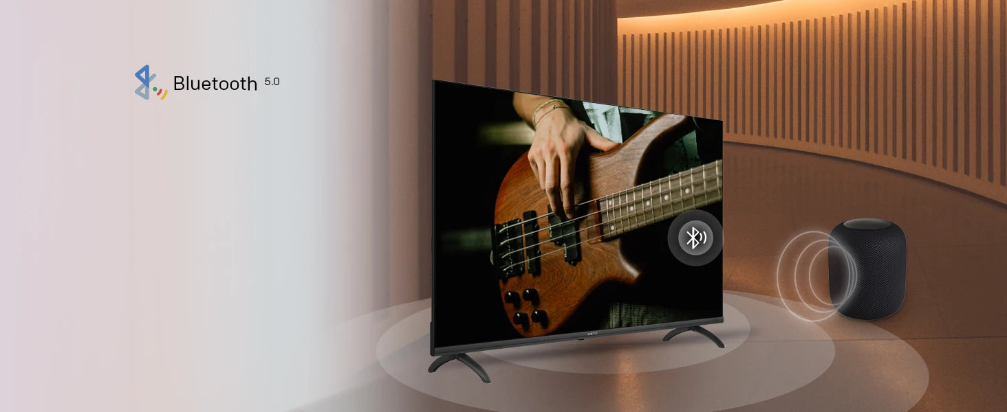 Metz 40Mte6000Z TV 40" Full HD Google TV | Eyecare 3.0, HDR10, Dolby Audio, Comando Bluetooth, Moldura Sem Bordas, Preto