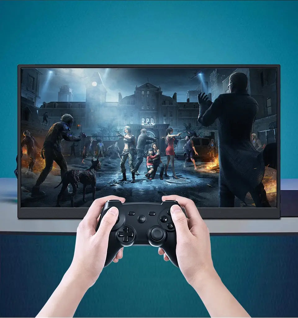 Monitor portátil HGFRTEE 15,6 polegadas FHD IPS para jogos