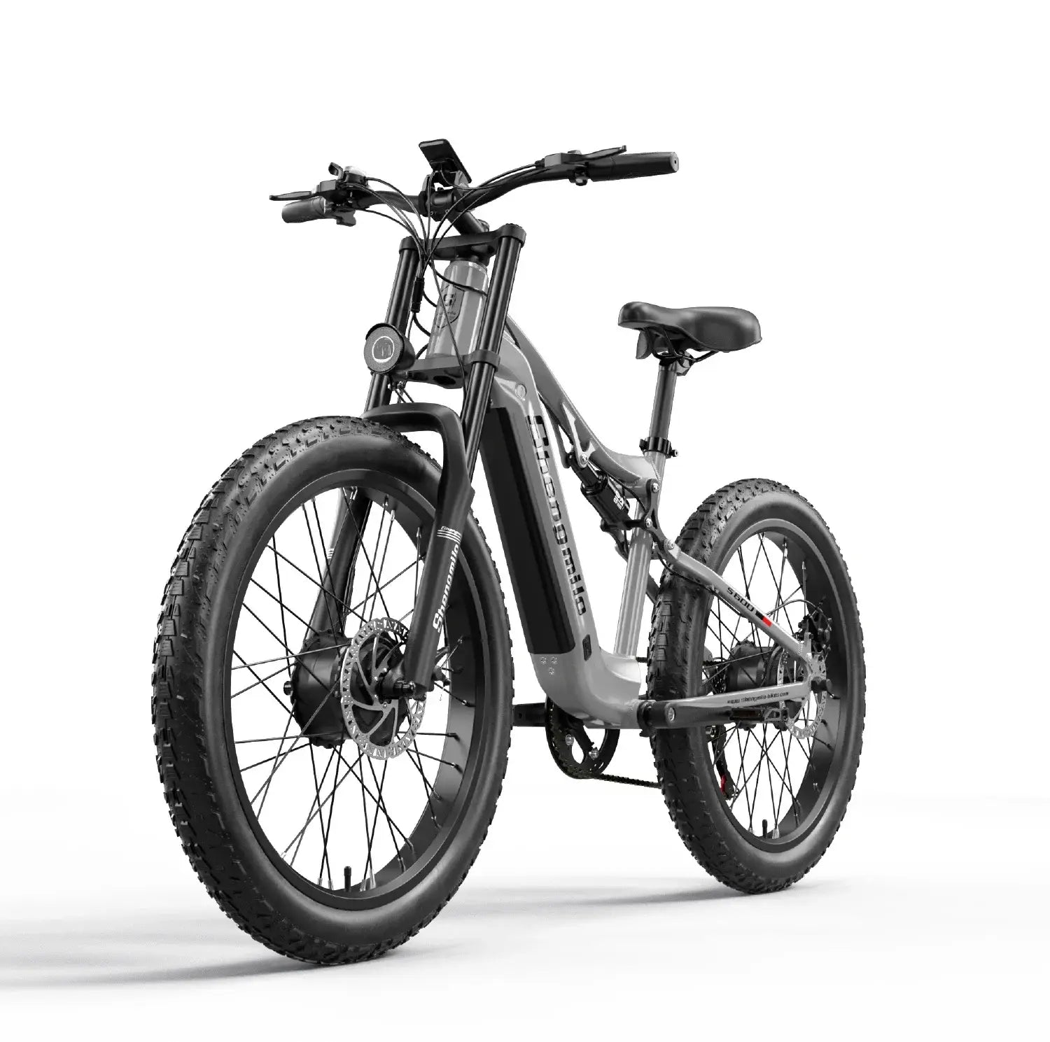 Bicicleta elétrica Shengmilo S600 para adulto 2000 W montanha masculina com dois motores bateria de 48 V e 840 pneu