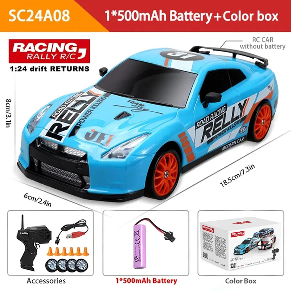 Carro Super Drift RC Mustang 4WD Alta Velocidade para Meninos