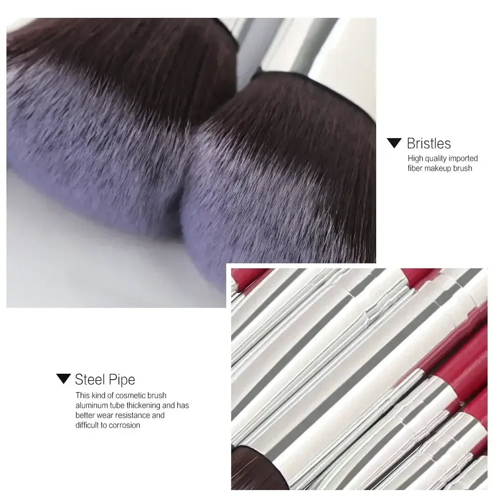 13/3/22 peças Conjunto de pincéis de maquilhagem profissional Kits de ferramentas para sombra, eyeliner, cosméticos, pincéis de maquilhagem