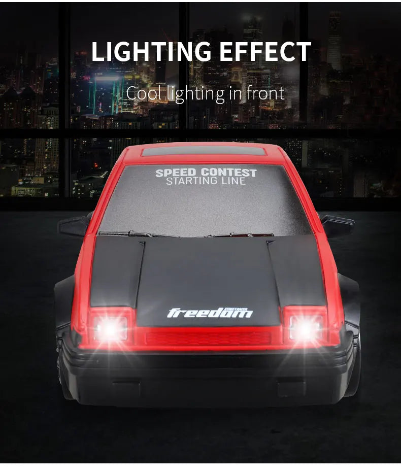 Carro Super Drift RC Mustang 4WD Alta Velocidade para Meninos