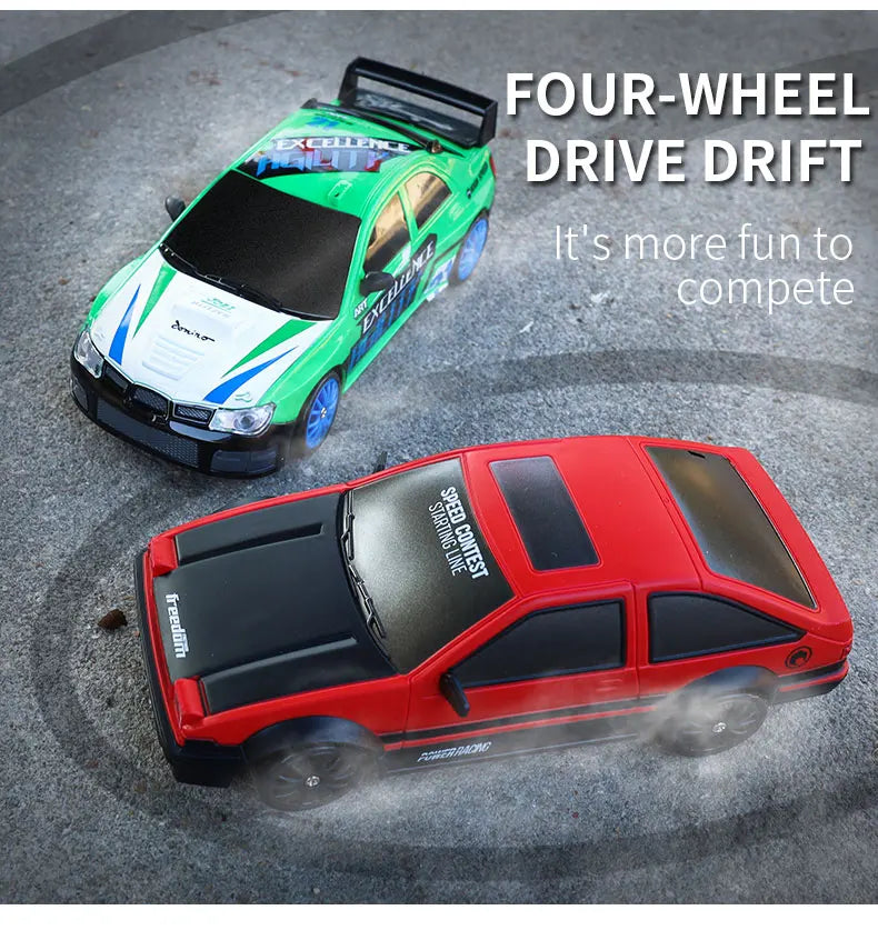 Carro Super Drift RC Mustang 4WD Alta Velocidade para Meninos