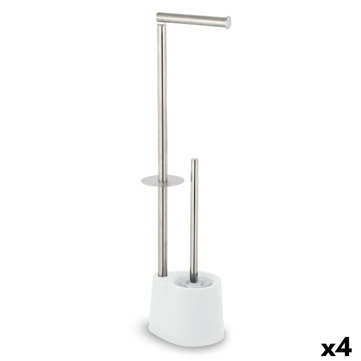 Porta-Rolos de Papel Higiénico com Suporte para o Piaçaba Confortime Aço 66 x 22 cm (4 Unidades)