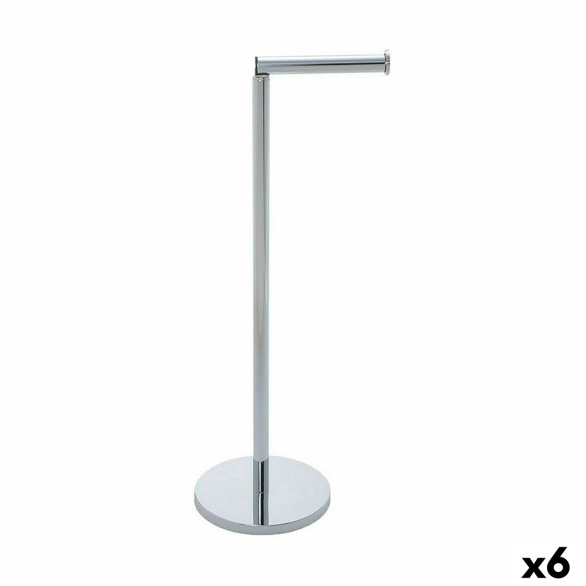 Porta-Rolos de Papel Higiénico Confortime Prateado Aço 42 x 15 cm (6 Unidades)