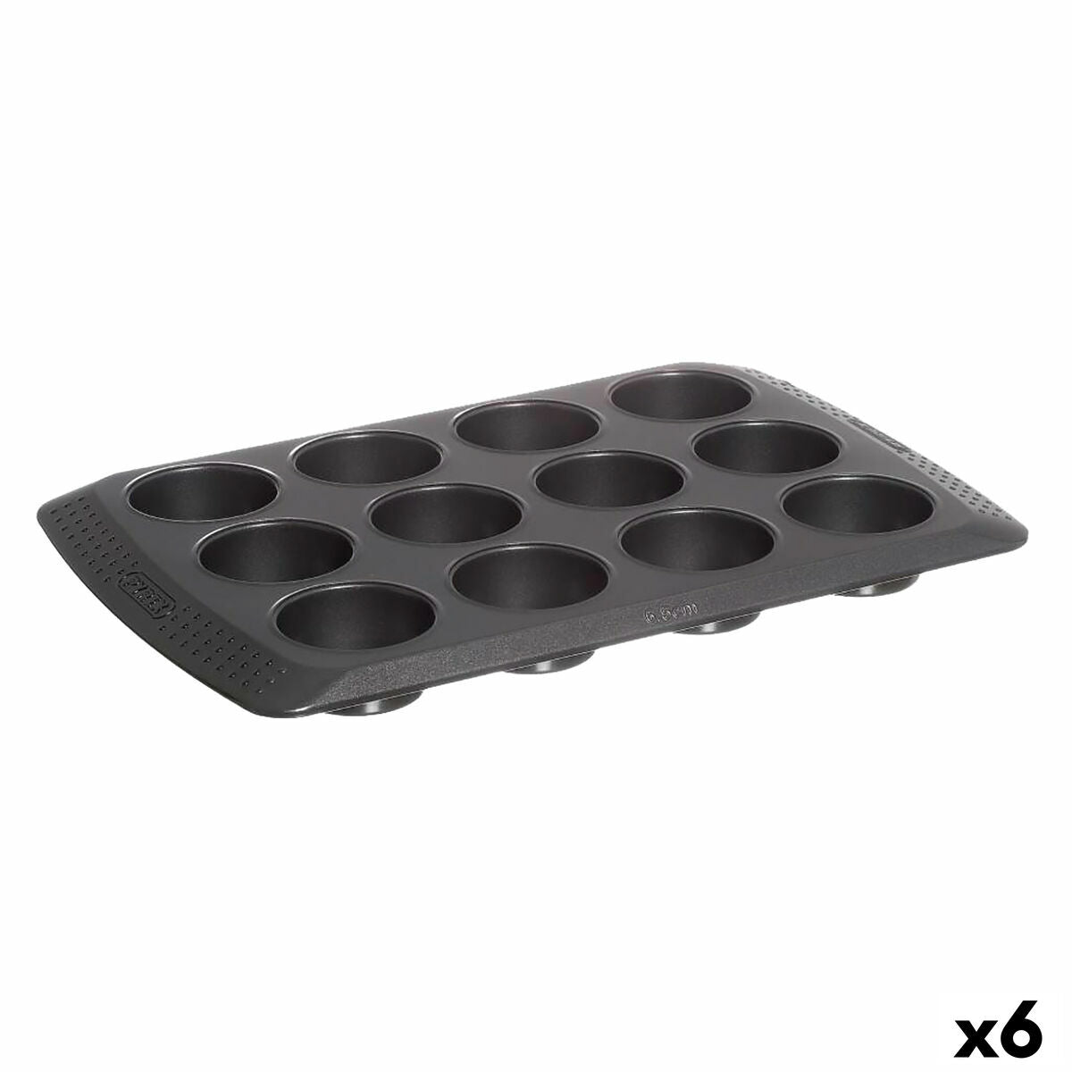 Forma para Queques Pyrex Magic Preto 31 x 26 x 4 cm (6 Unidades)
