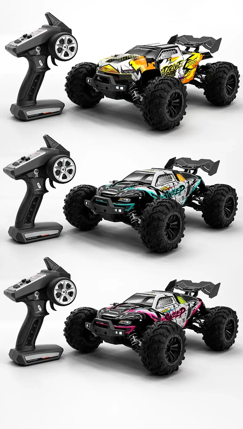 1:16 70 km/h ou 50 km/h 4WD RC carro com controlo remoto LED carros de alta velocidade drift monstro 4x4 camião para crianças vs Wltoys 144001 brinquedos