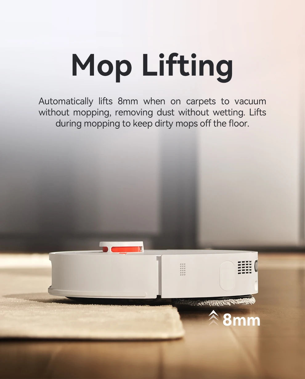 JONR Robot Vacuum P20 Pro International Edition Esfregar Aspirar Secar Toalhitas Limpeza Automática Colheita de Pó Drenagem Água