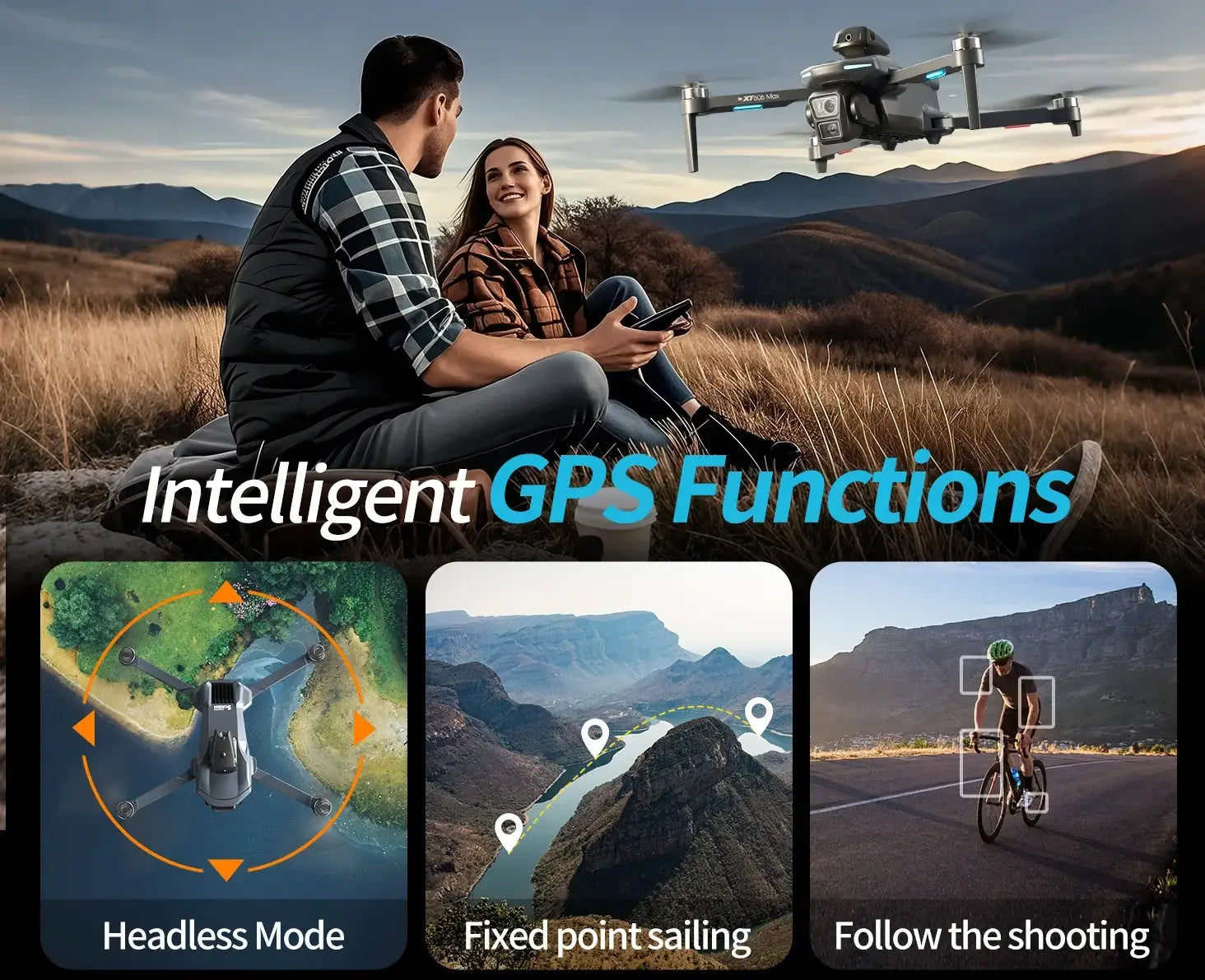 Xiaomi XT606 MAX GPS Drone 4K Profissional 8K HD Câmara FPV Ecrã de Desejos Drone 360° Evitação de Obstáculos Quadcopter Brinquedos Dron