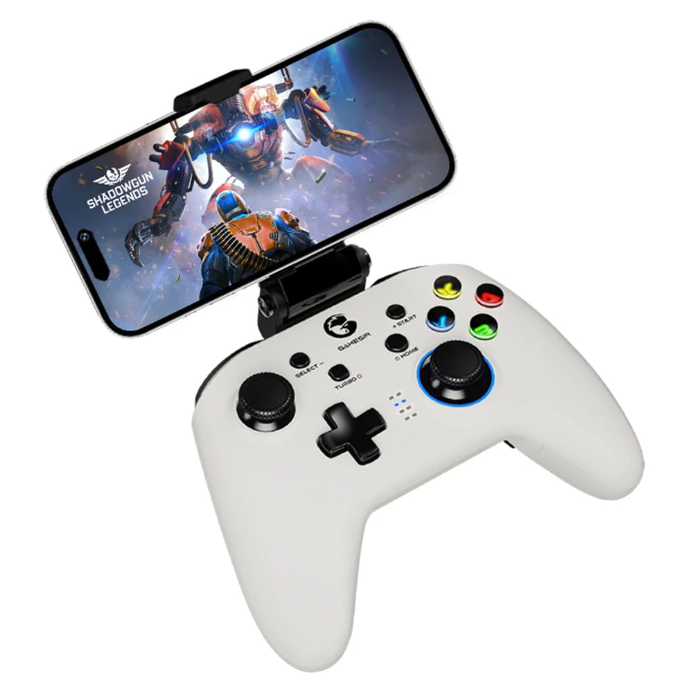Comando de jogos Bluetooth GameSir T4 Pro versão branca 2.4G sem fios para Nintendo Switch PC Mobile Jogos na nuvem