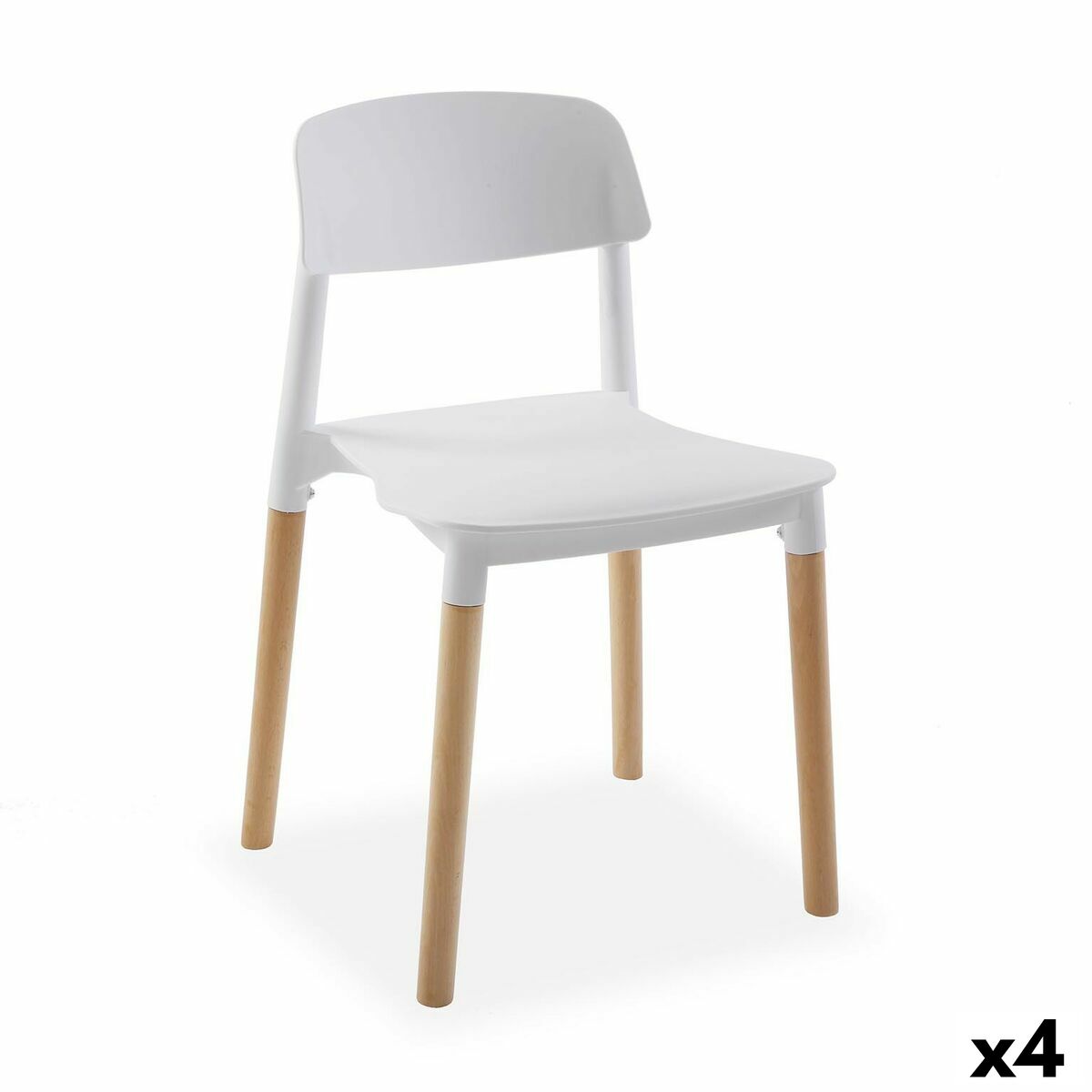 Cadeira Versa Branco 45 x 76 x 42 cm (4 Unidades)