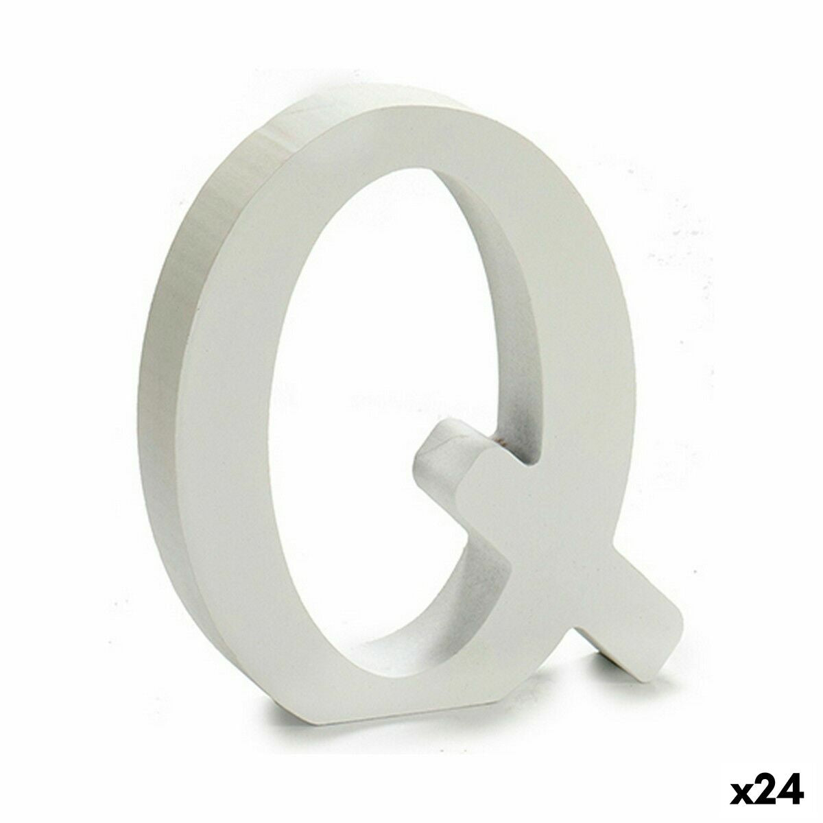 Letra Pincello Q Branco 2 x 16 x 14,5 cm (24 Unidades)