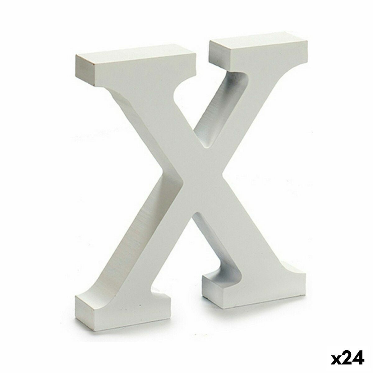Letra Pincello X Branco 2 x 16 x 14,5 cm (24 Unidades)