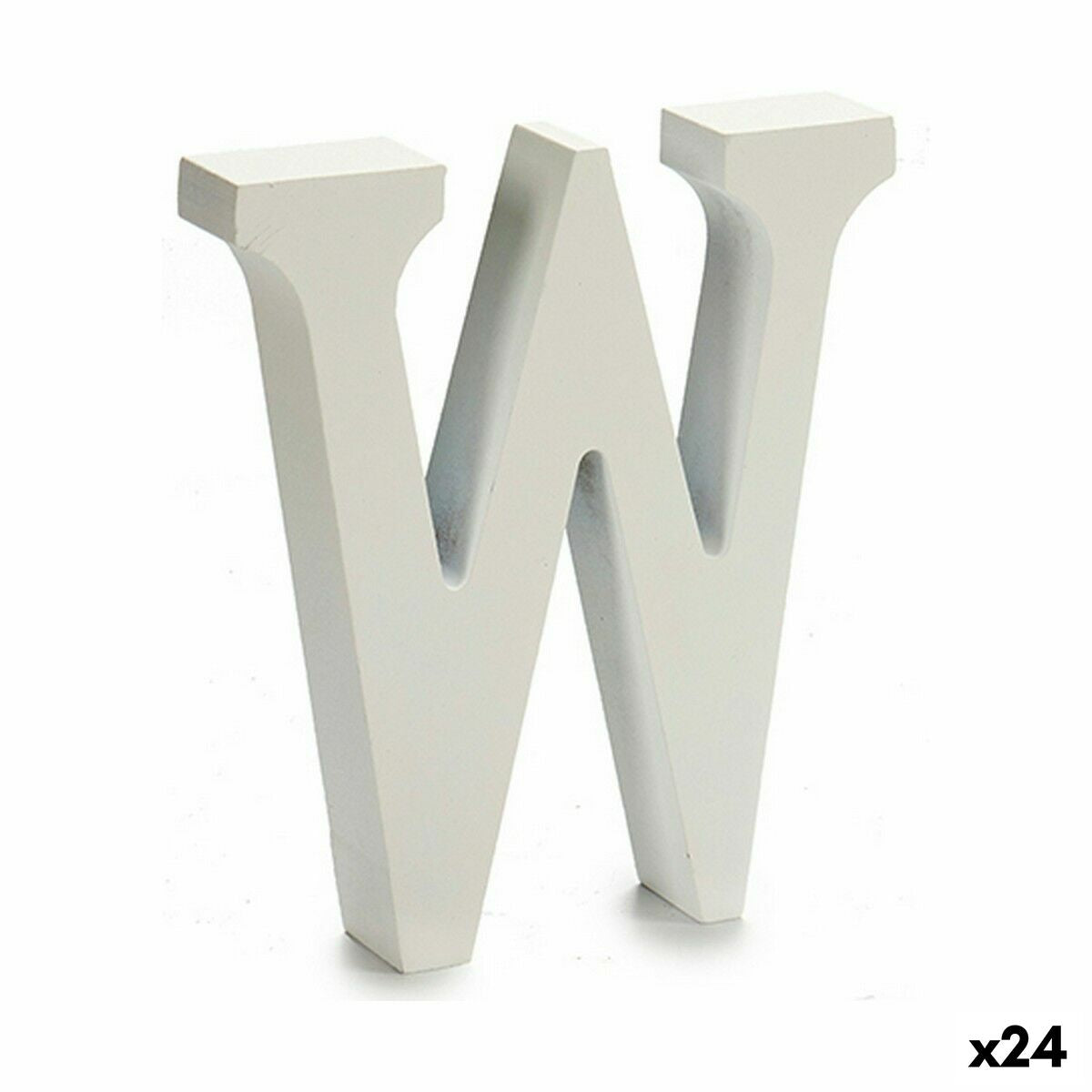 Letra Pincello W Branco 2 x 16 x 14,5 cm (24 Unidades)