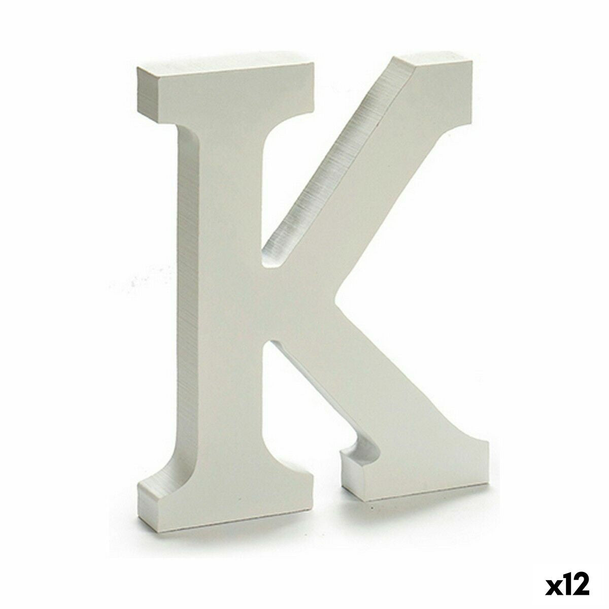 Letra Pincello K Branco 1,8 x 21 x 17 cm (12 Unidades)