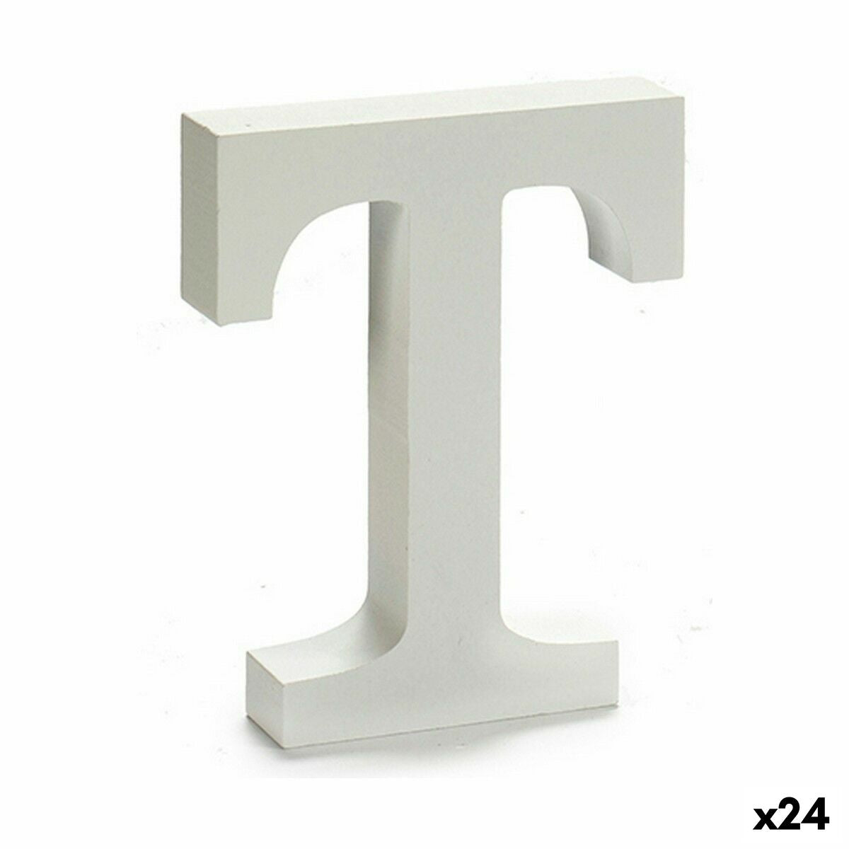 Letra Pincello T Branco 2 x 16 x 14,5 cm (24 Unidades)