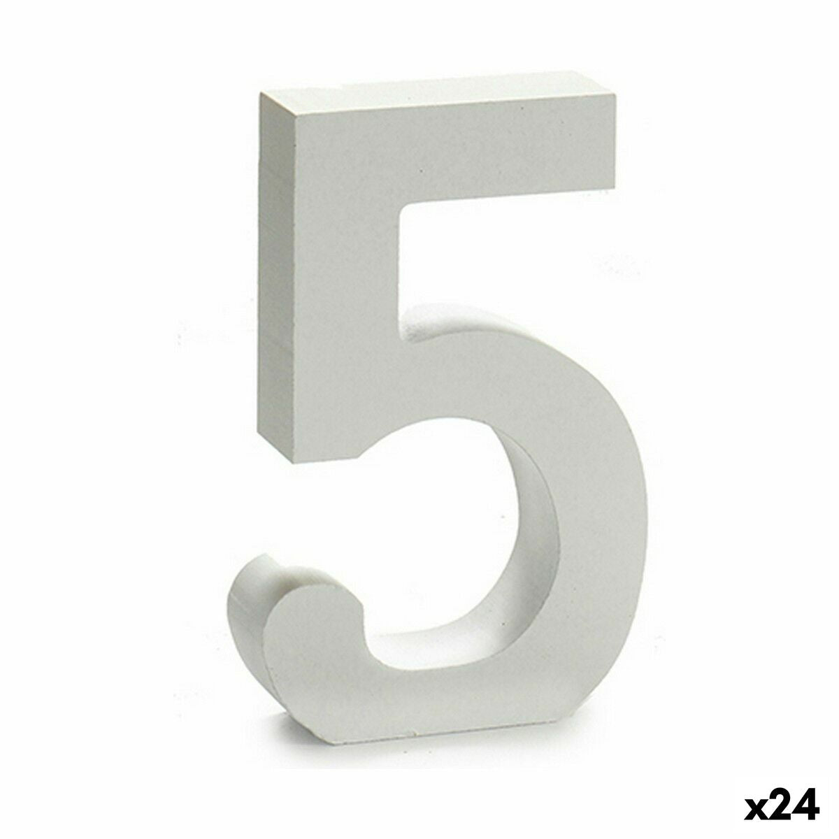 Número Pincello 5 Branco 2 x 16 x 14,5 cm (24 Unidades)
