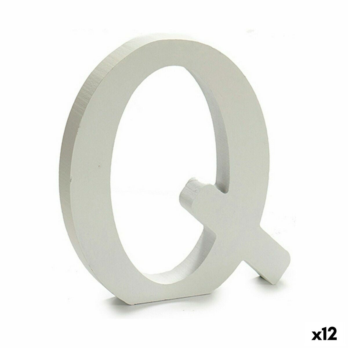 Letra Pincello Q Branco 1,8 x 21 x 17 cm (12 Unidades)