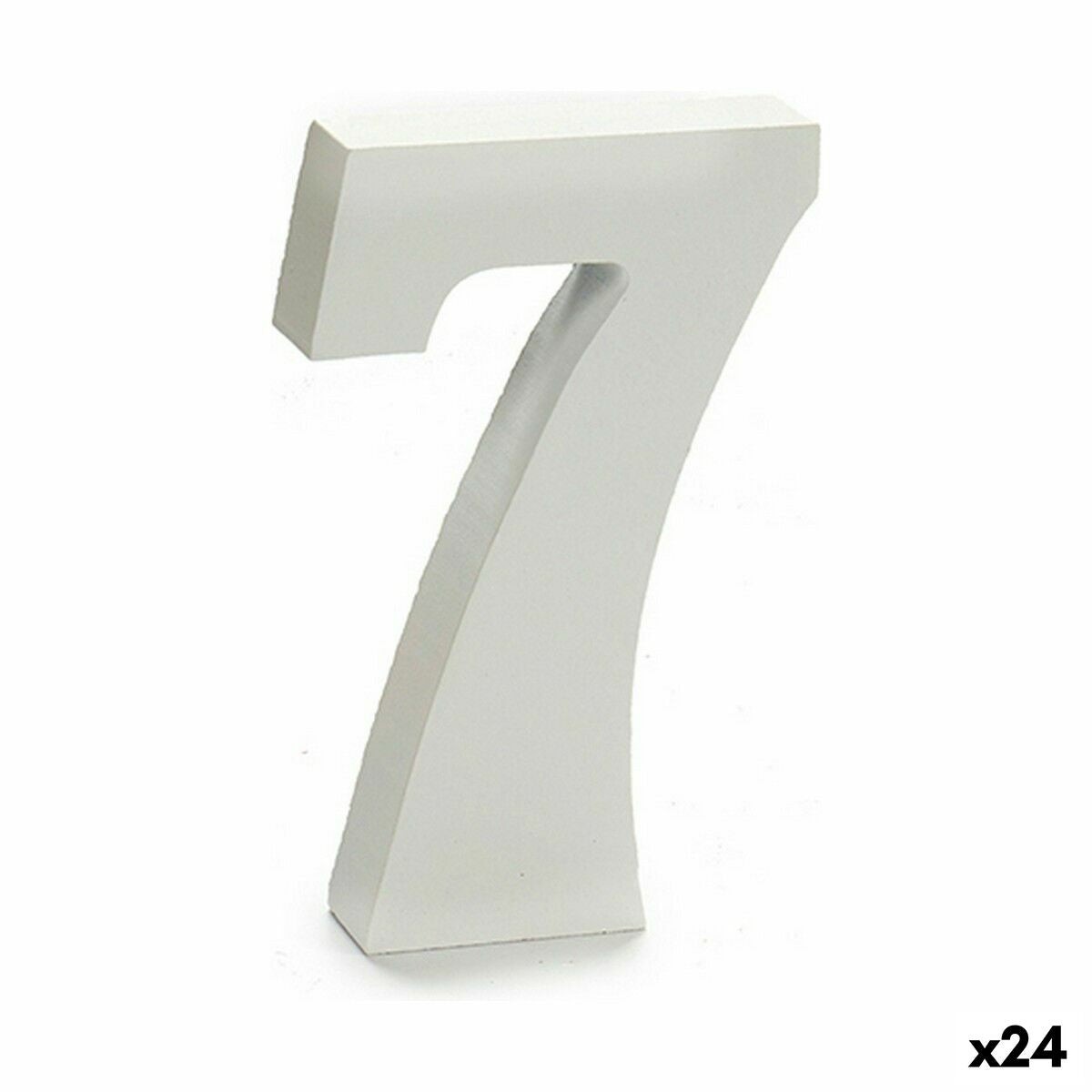Número Pincello 7 Branco 2 x 16 x 14,5 cm (24 Unidades)