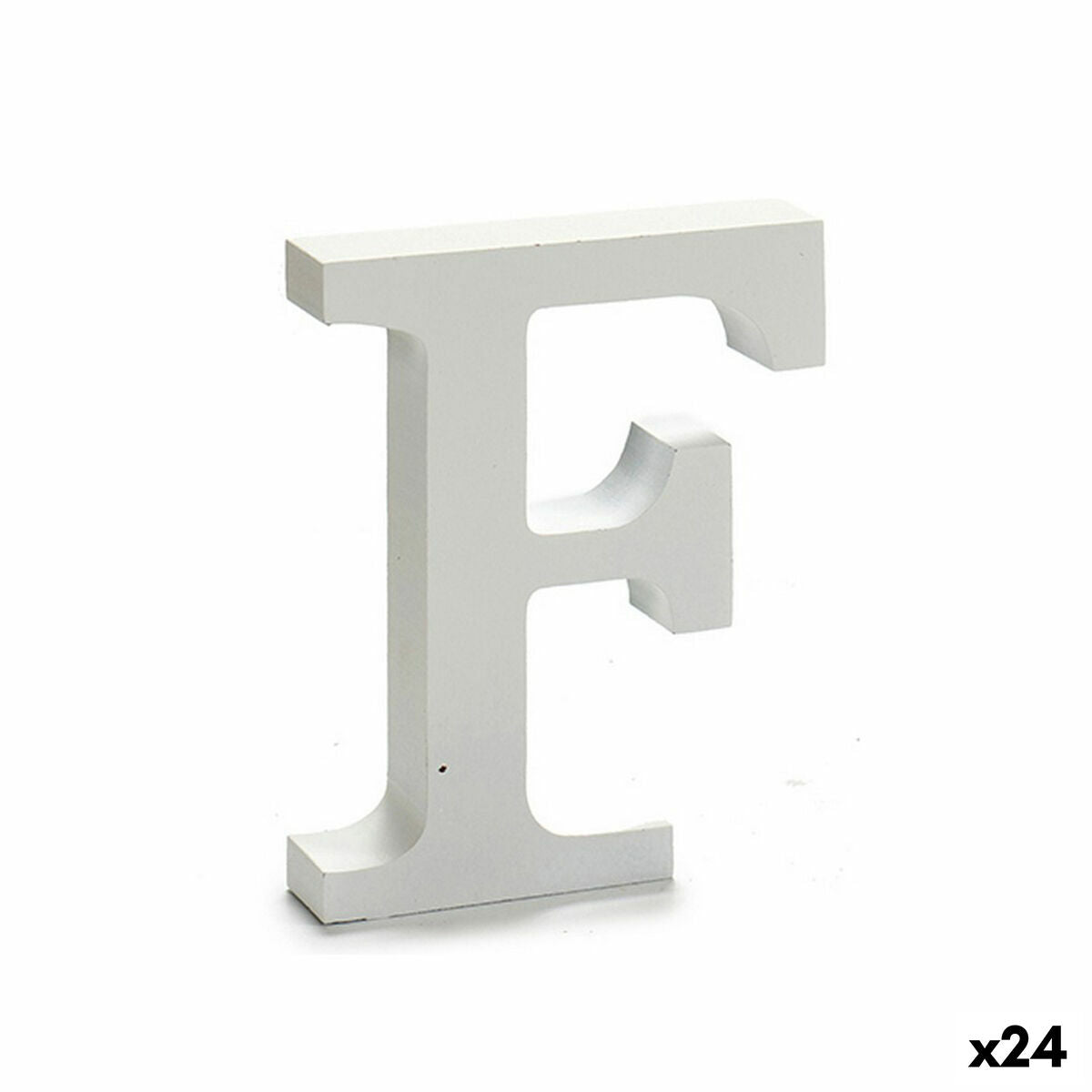 Letra Pincello F Branco 2 x 16 x 14,5 cm (24 Unidades)