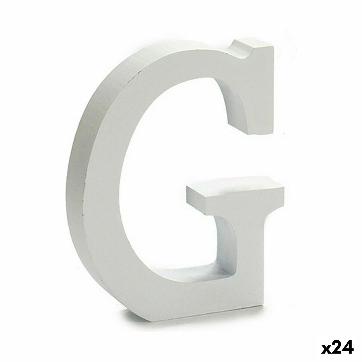 Letra Pincello G Branco 2 x 16 x 14,5 cm (24 Unidades)