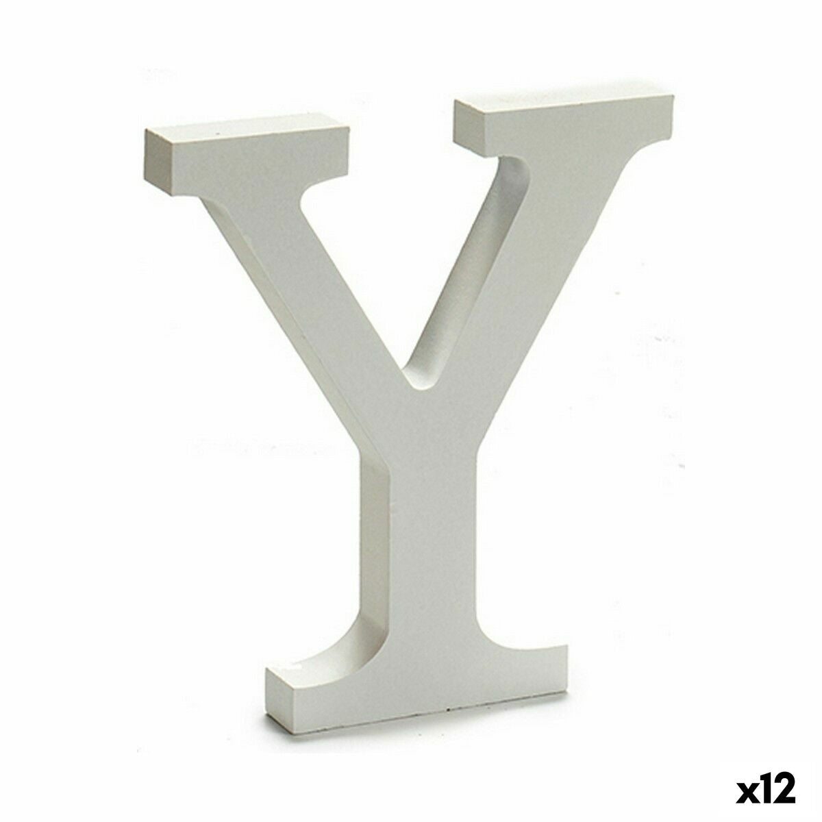 Letra Pincello Y Branco 1,8 x 21 x 17 cm (12 Unidades)