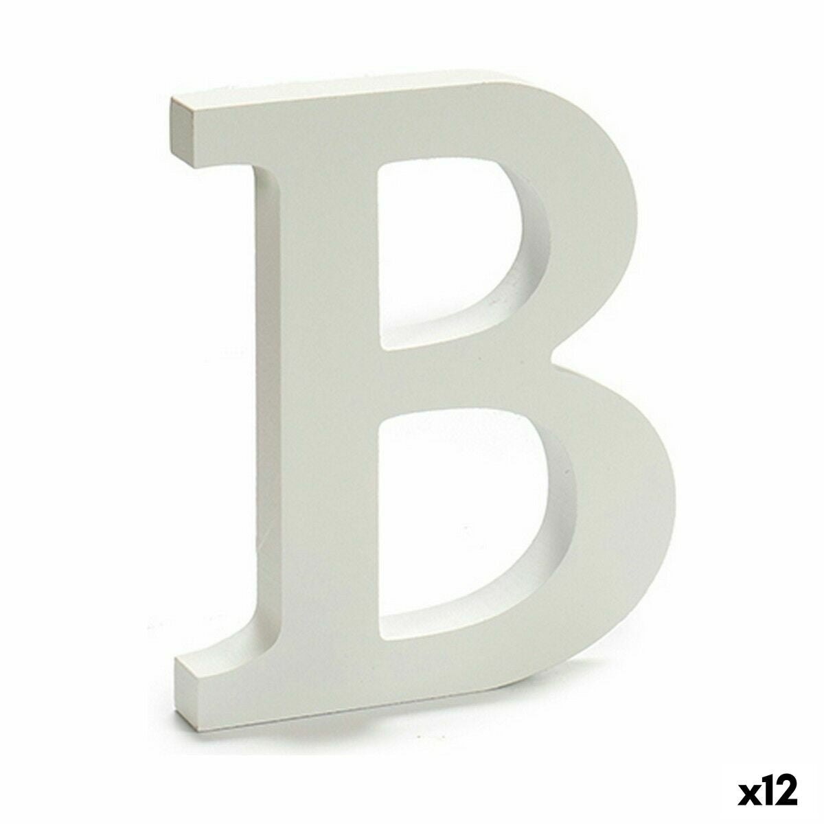 Letra Pincello B Branco 1,8 x 21 x 17 cm (12 Unidades)