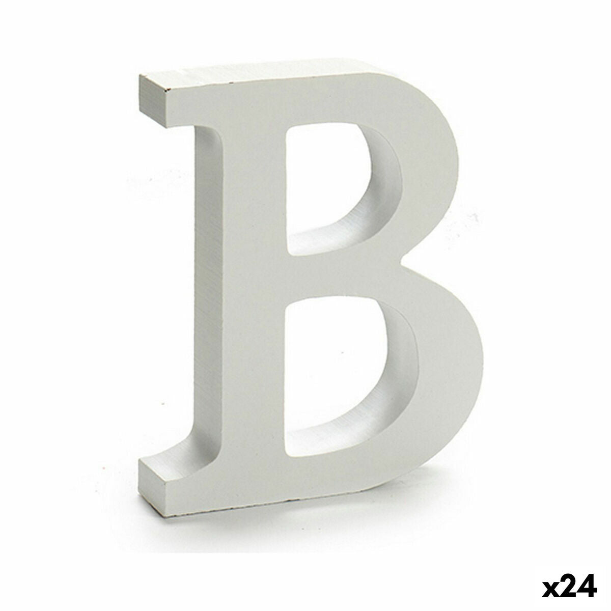 Letra Pincello B Branco 2 x 16 x 14,5 cm (24 Unidades)