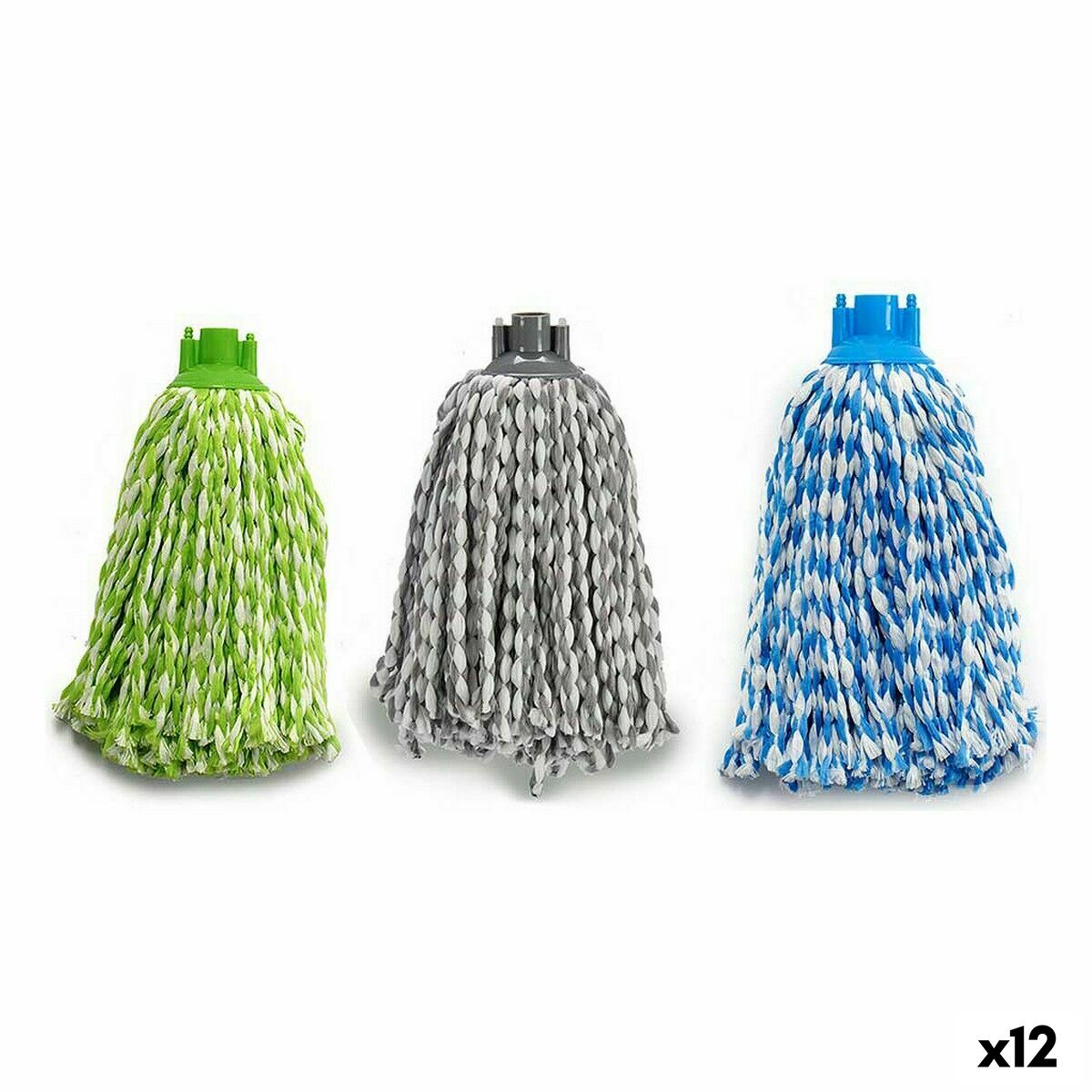 Esfregona MP-017 CUT Microfibra 10 x 34 x 10 cm (12 Unidades)
