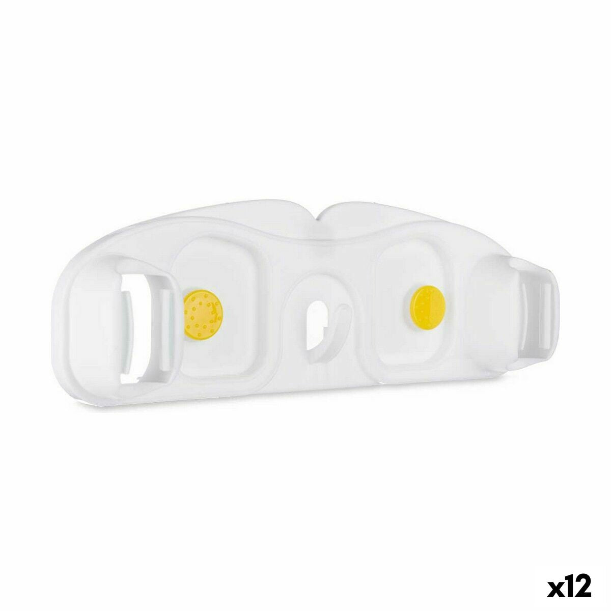 Suporte de Parede para Vassouras Polipropileno 30 x 4,5 x 10 cm (12 Unidades)