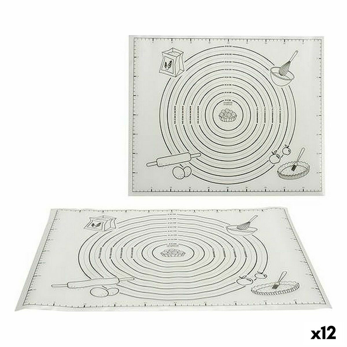 Tapete para o forno Kinvara 55025 Borracha Eva 50 x 40 cm (12 Unidades)