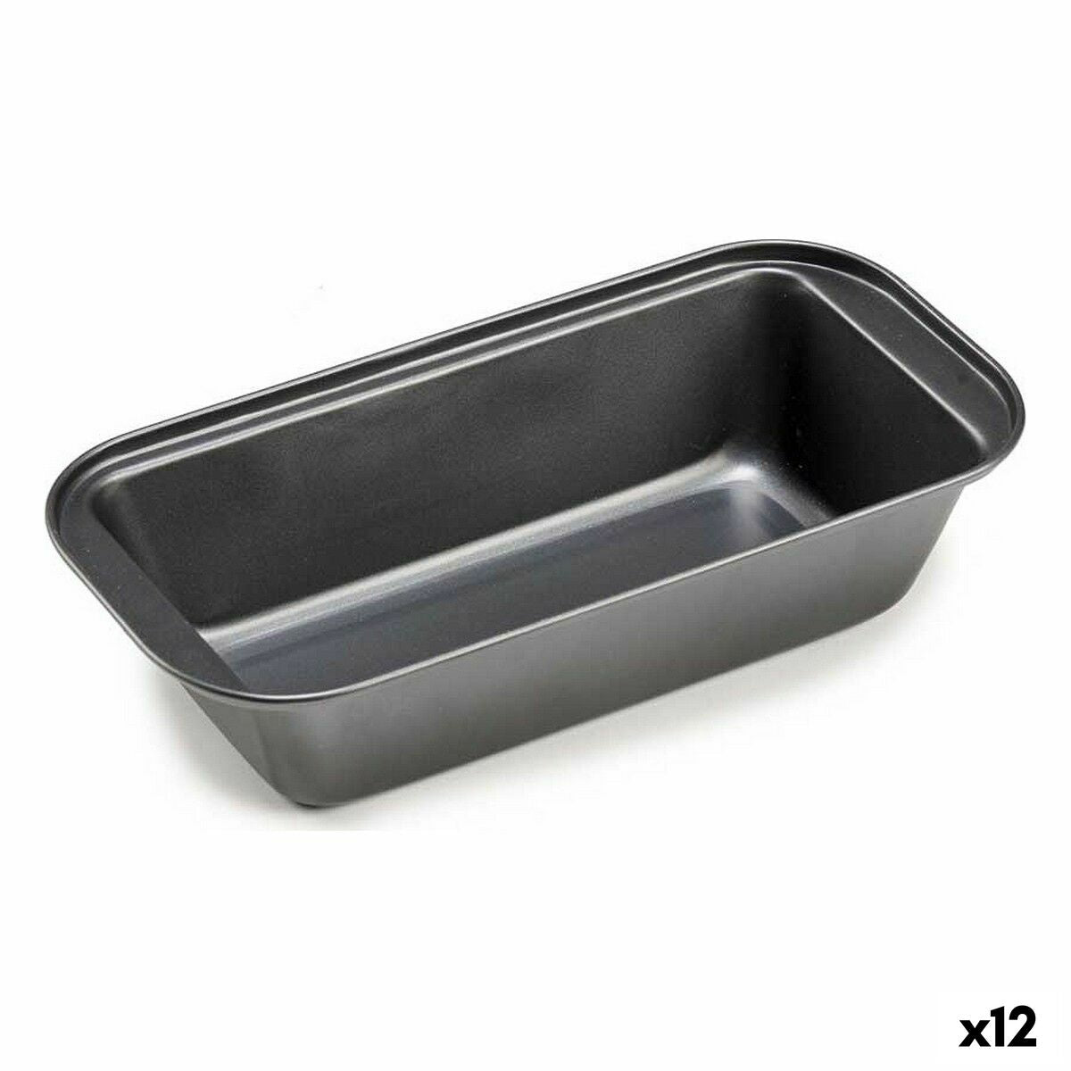 Molde Retangular Kinvara CK80899 Cinzento escuro Metal Aço com carbono (12 Unidades)