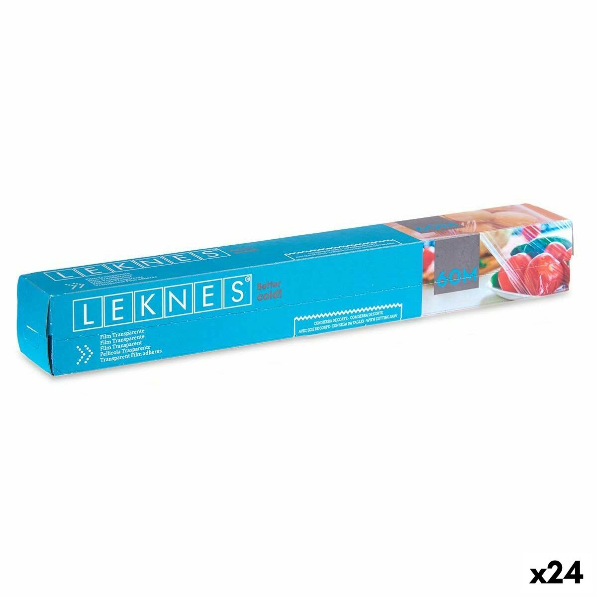 Película Aderente Leknes 190939000499 Transparente Polietileno 8 mm 60 m (24 Unidades)