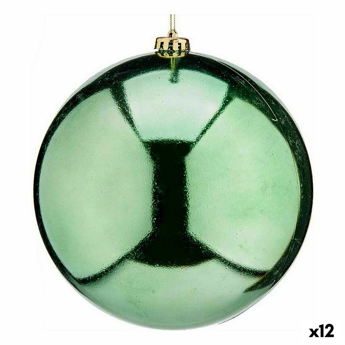 Bola de Natal Krist+ 00844 Verde Plástico (12 Unidades)