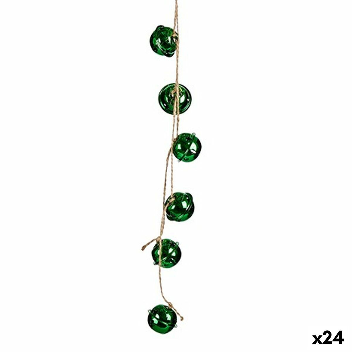 Adorno Natalício Krist+ 00547-2 Verde Plástico Cascavel 58 x 3 x 3 cm (24 Unidades)