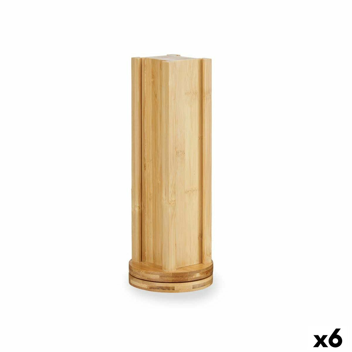 Suporte para 20 Cápsulas de Café Kinvara KT225036 Bambu 11 x 11 x 34 cm Giratório (6 Unidades)
