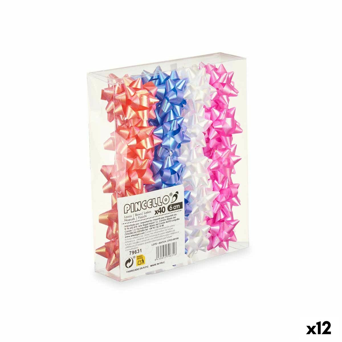 Argolas Pincello 7 PVC 6 cm Brilho Pastel (12 Unidades)