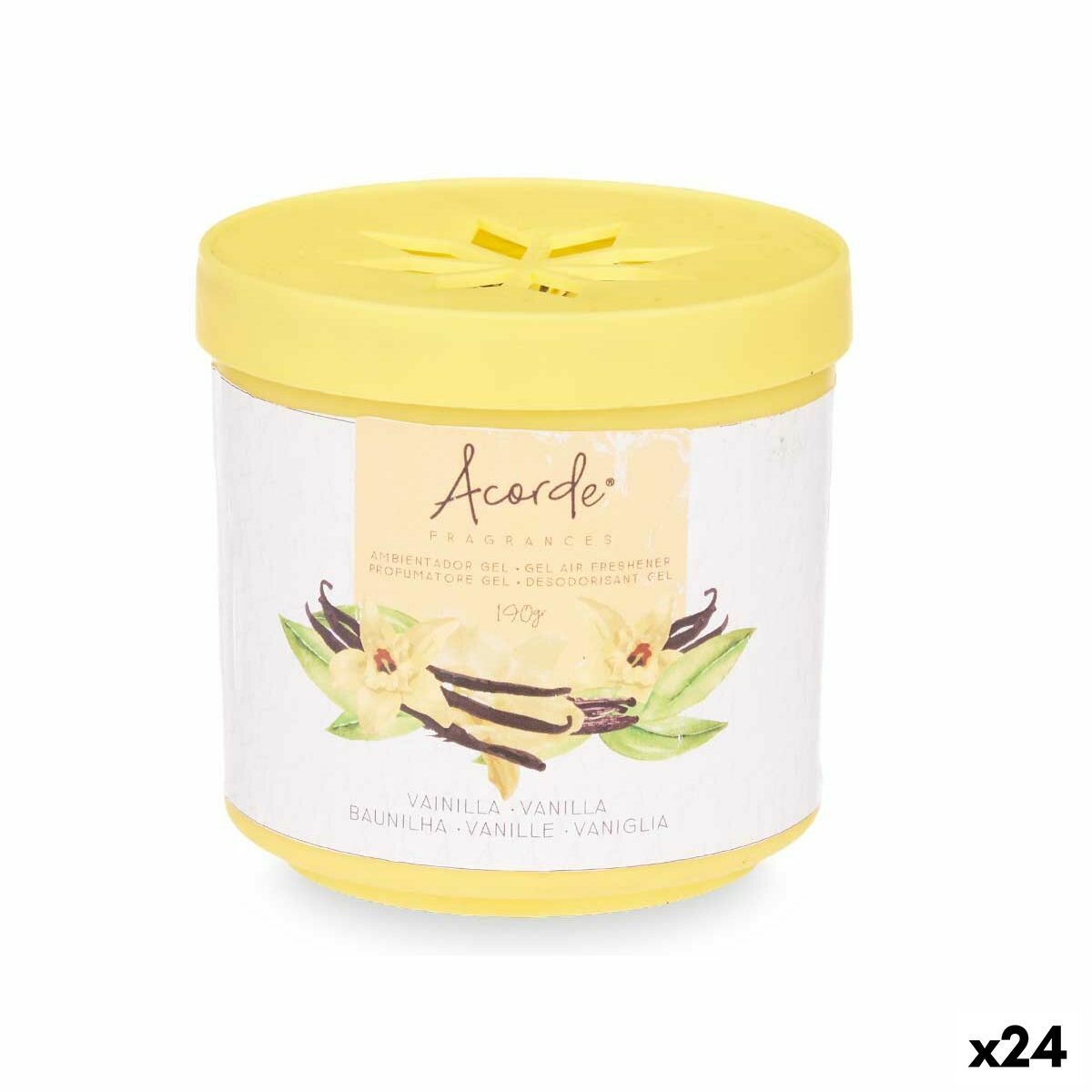 Ambientador Acorde E-605A Baunilha 190 g (24 Unidades)