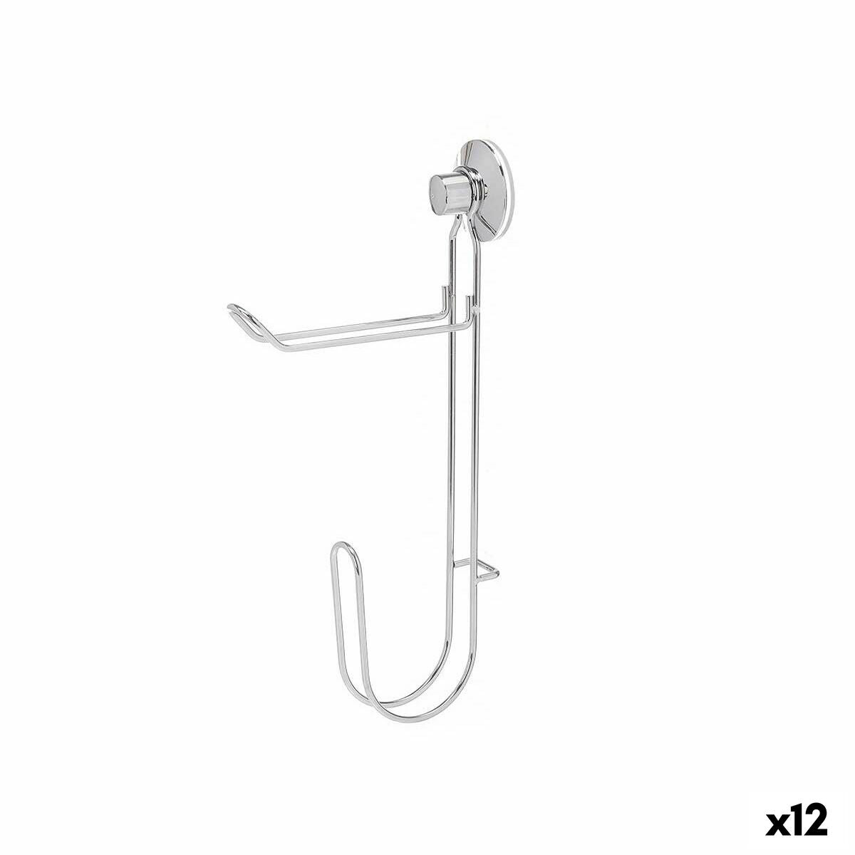 Porta-Rolos de Papel Higiénico Berilo CN-W7741-15 Aço ABS 3 x 32 x 15 cm Duplo (12 Unidades)