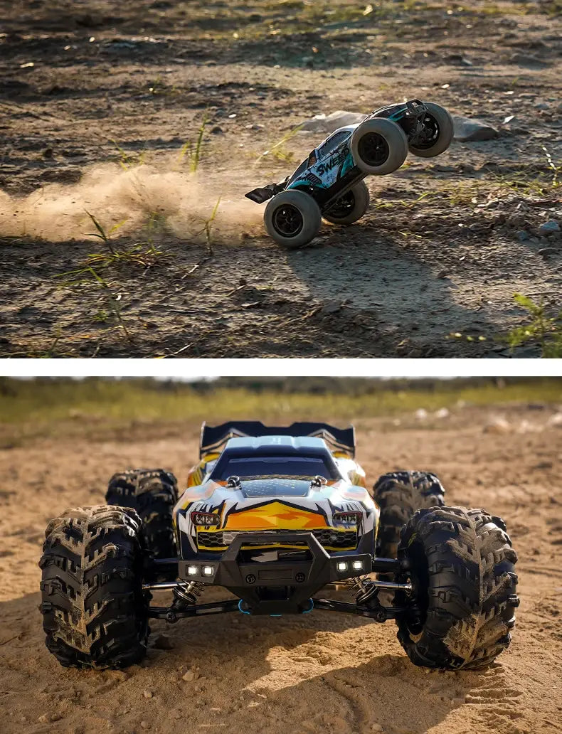 1:16 70 km/h ou 50 km/h 4WD RC carro com controlo remoto LED carros de alta velocidade drift monstro 4x4 camião para crianças vs Wltoys 144001 brinquedos