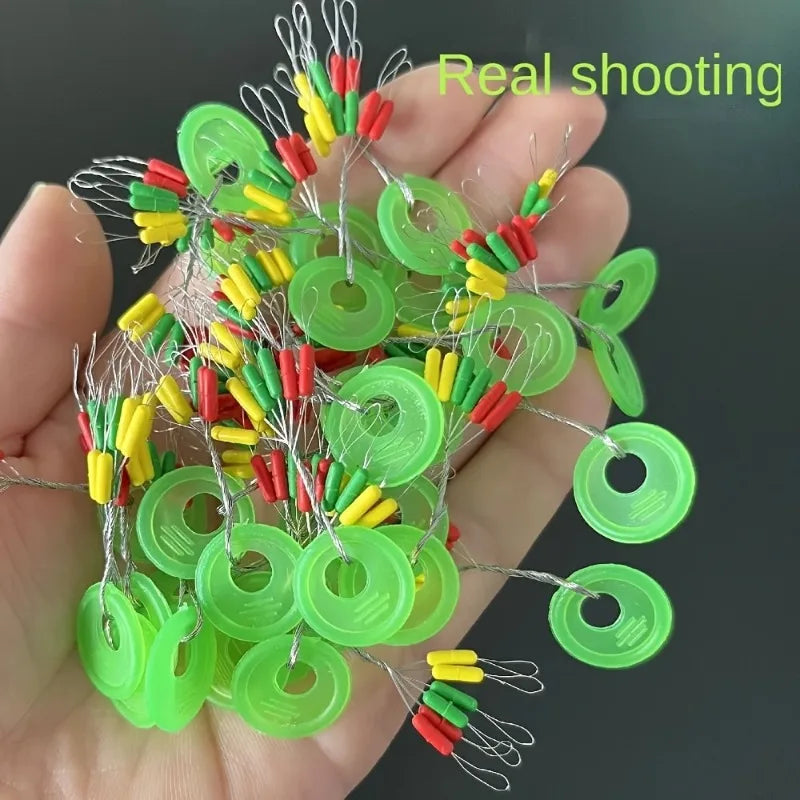 Bóia de Pesca 600 peças 100 grupos flutuador de borracha rolha de pesca bobber stopper flutuador oval feijão espaço linha de pesca acessórios de equipamento