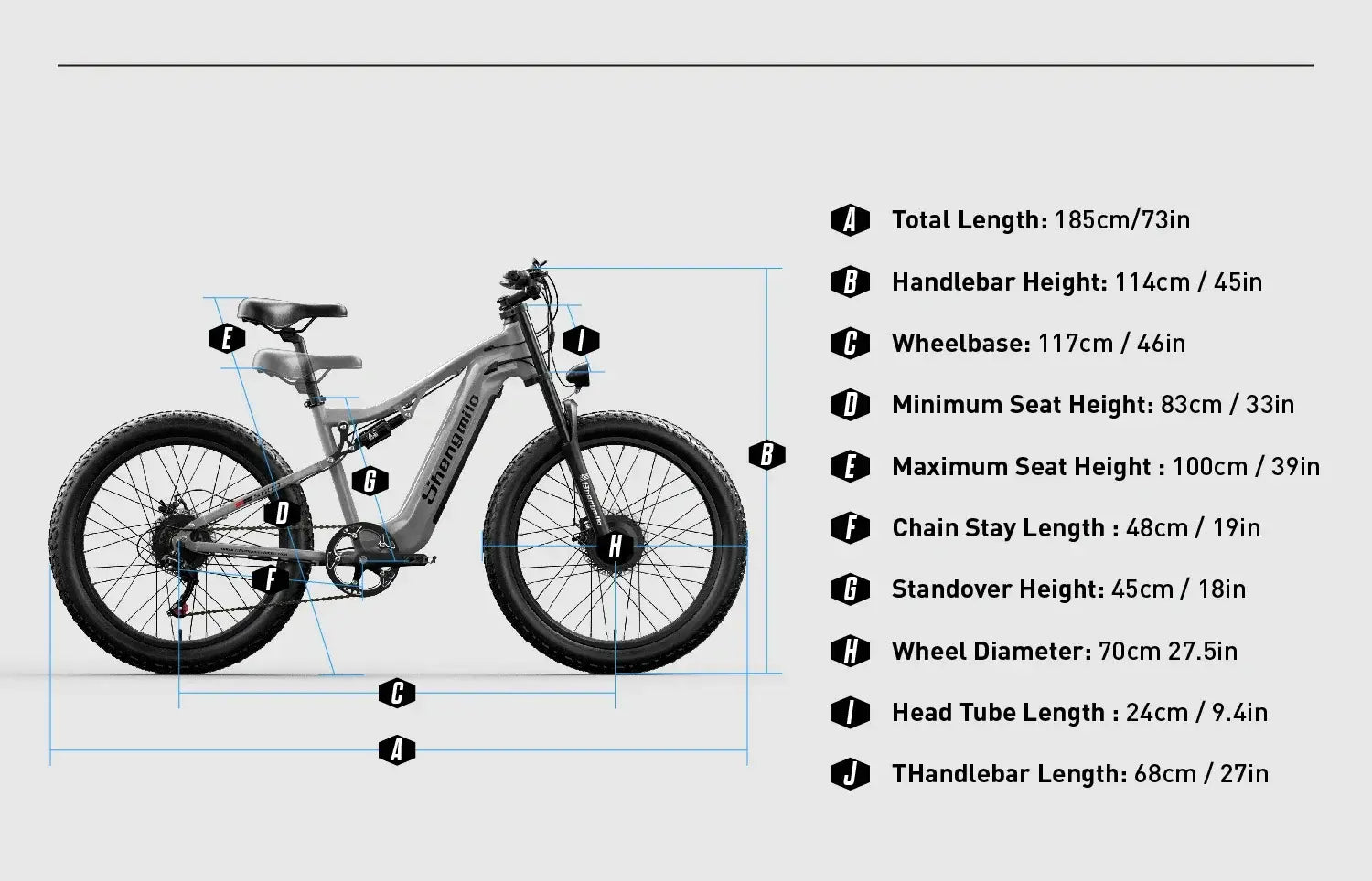 Bicicleta elétrica Shengmilo S600 para adulto 2000 W montanha masculina com dois motores bateria de 48 V e 840 pneu