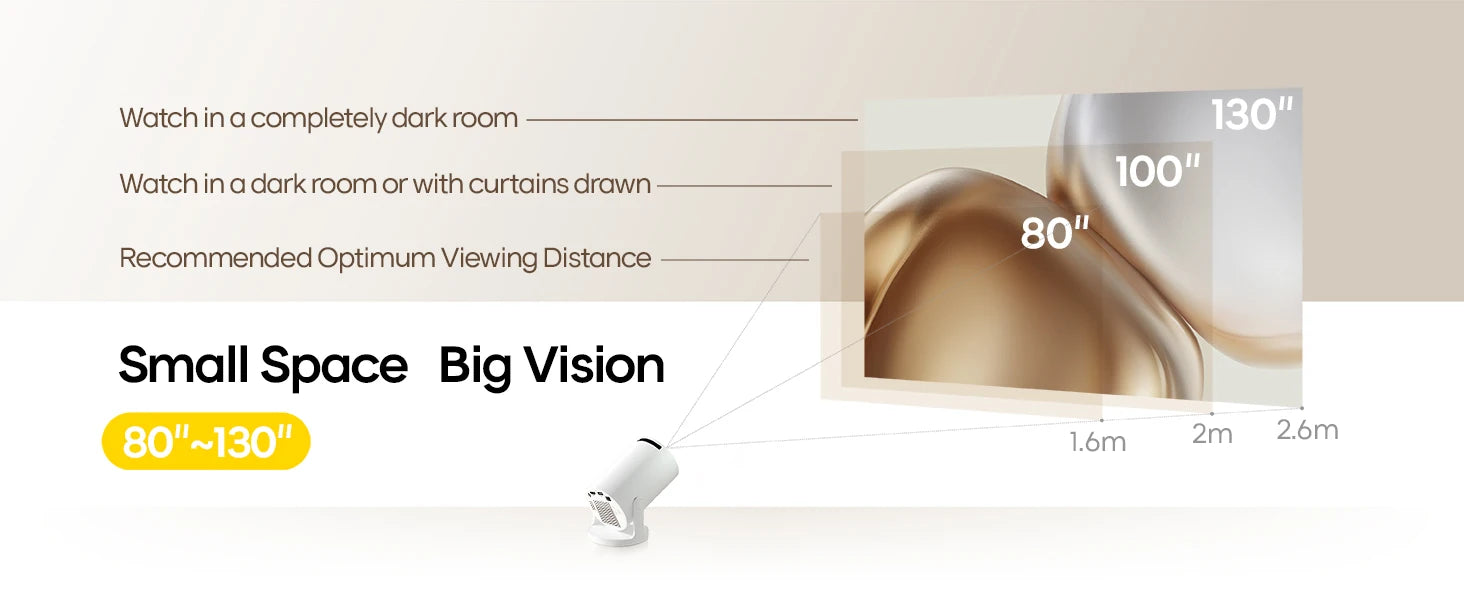 Projetor portátil Magcubic HY300 Pro+ 4K Android 11, 8000 lúmens, WiFi 6 BT5.4, cinema ao ar livre, coluna HiFi de 5 W, compatível com HD 720P