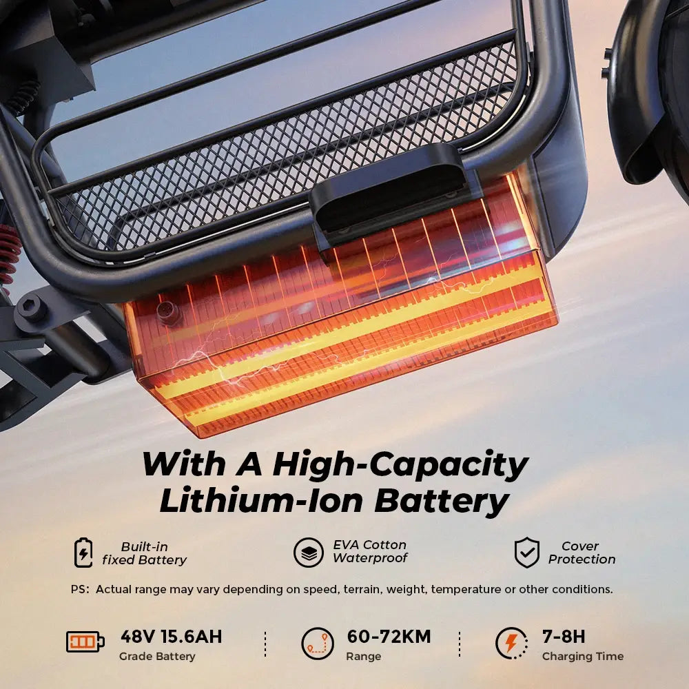 Iscooter DX5 Scooter Elétrica para Adultos 1500W 48V 15.6Ah Bateria E Scooter Pneus Insufláveis de 15 Polegadas Scooter Elétrica Urbana