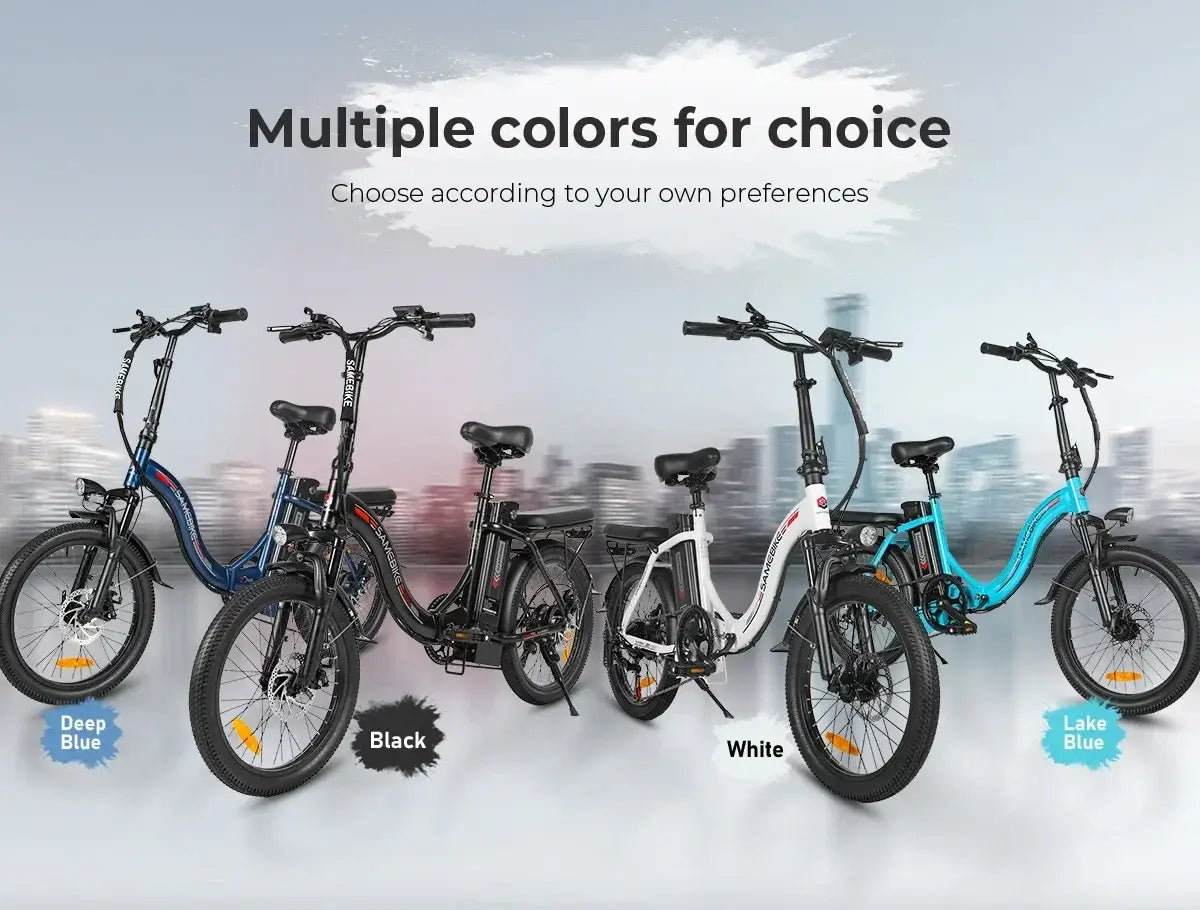 Bicicleta elétrica dobrável CY20, motor 350W, bateria de lítio removível, bicicleta elétrica para adultos, 7 velocidades, pneu de 20 polegadas, bicicleta elétrica para neveEnviar feedbac