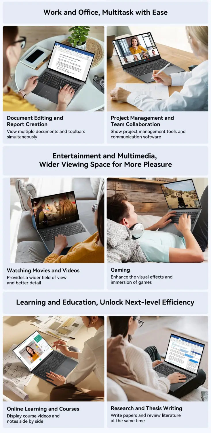 Portátil Blackview AceBook 12 Win 11 16'' FHD IPS, Portátil Intel I5-1030NG7, 16 GB de RAM, SSD de 512 GB, Botão de alimentação com impressão digital 2 em 1