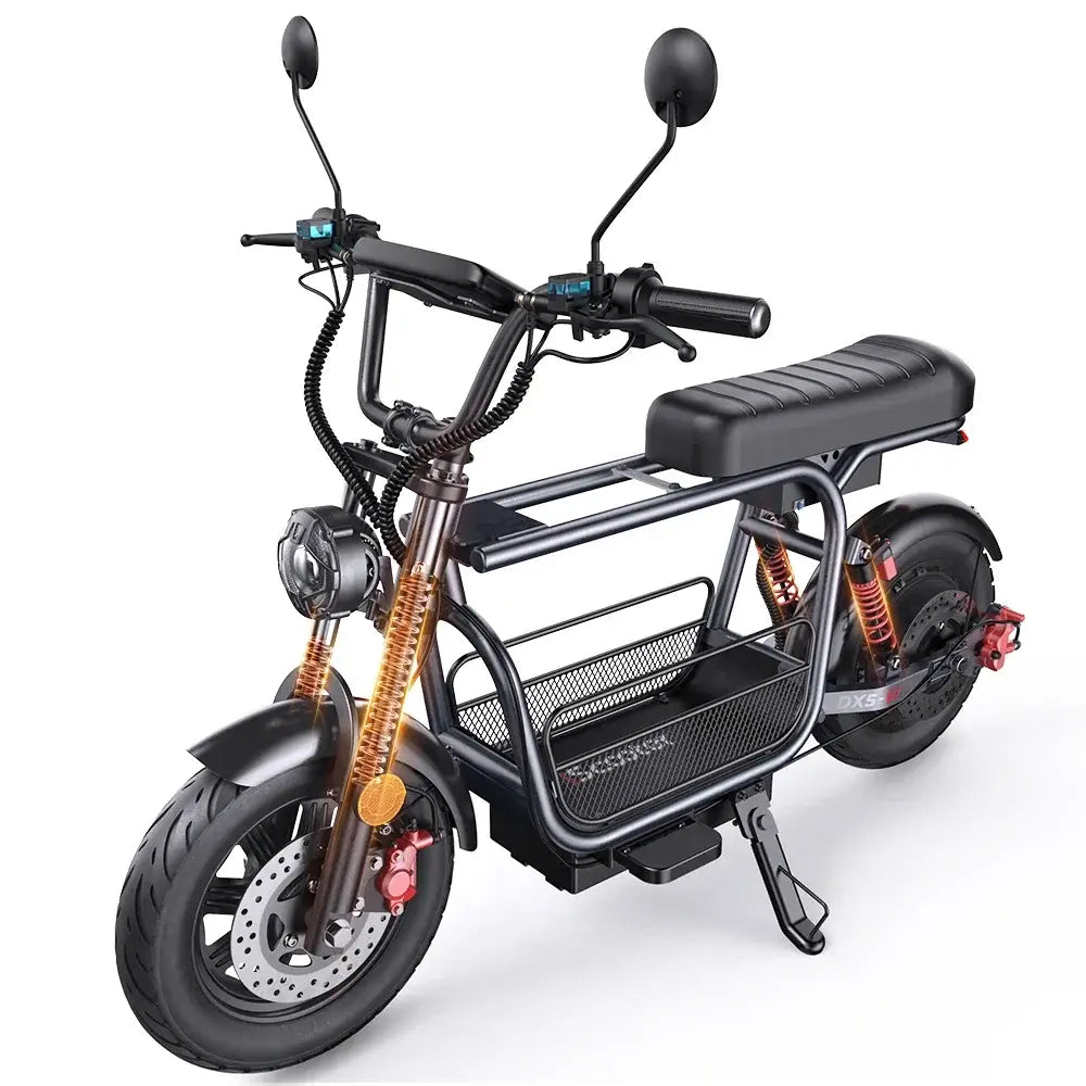 Iscooter DX5 Scooter Elétrica para Adultos 1500W 48V 15.6Ah Bateria E Scooter Pneus Insufláveis de 15 Polegadas Scooter Elétrica Urbana