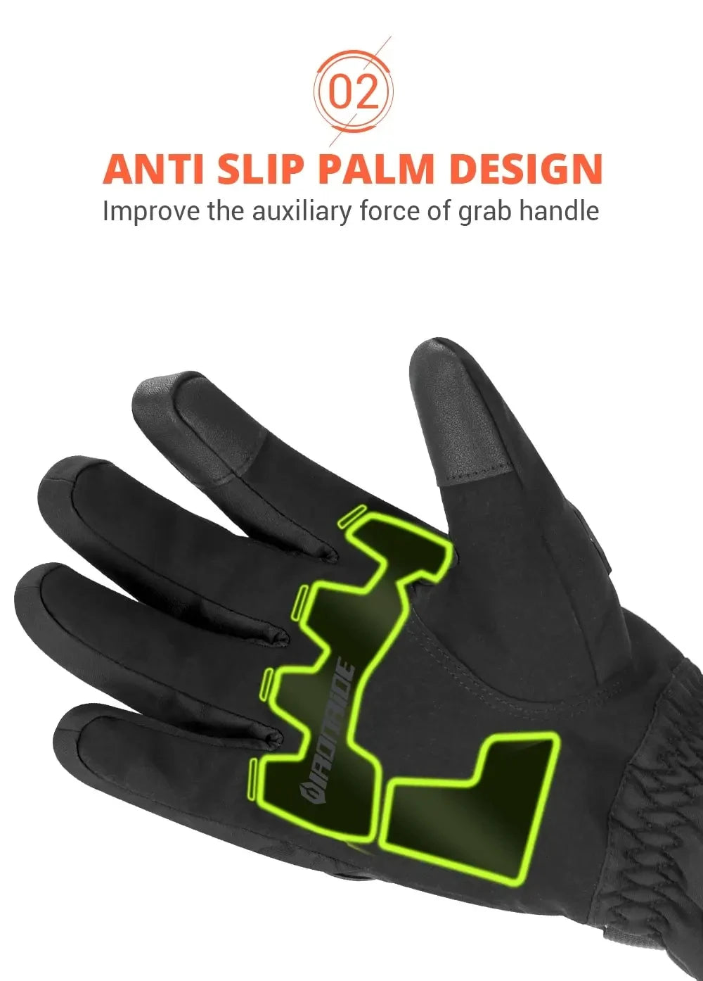 Luvas impermeáveis de moto HEROBIKER unissexo para inverno