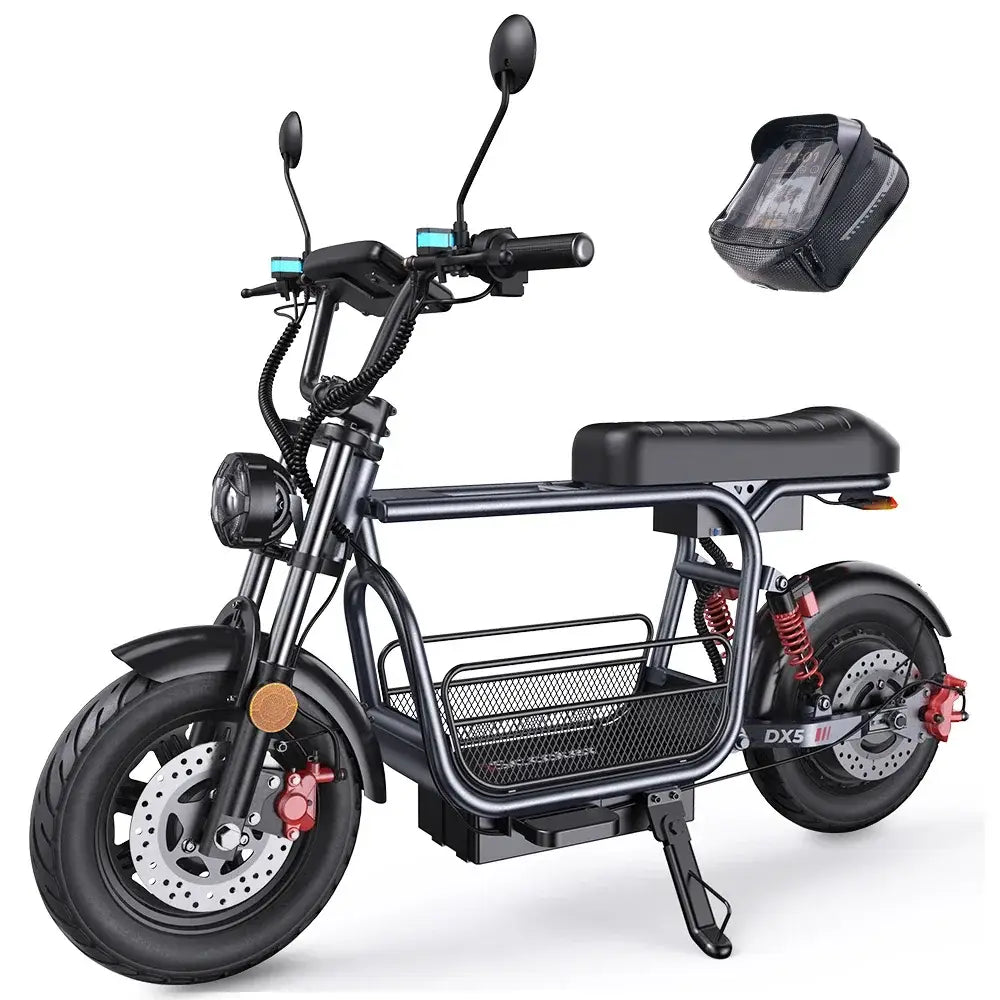 Iscooter DX5 Scooter Elétrica para Adultos 1500W 48V 15.6Ah Bateria E Scooter Pneus Insufláveis de 15 Polegadas Scooter Elétrica Urbana