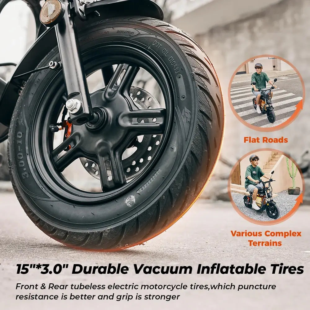 Iscooter DX5 Scooter Elétrica para Adultos 1500W 48V 15.6Ah Bateria E Scooter Pneus Insufláveis de 15 Polegadas Scooter Elétrica Urbana